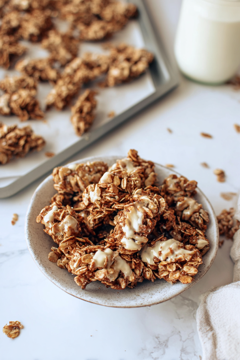 Cinnamon Roll Granola Clusters Recipe
