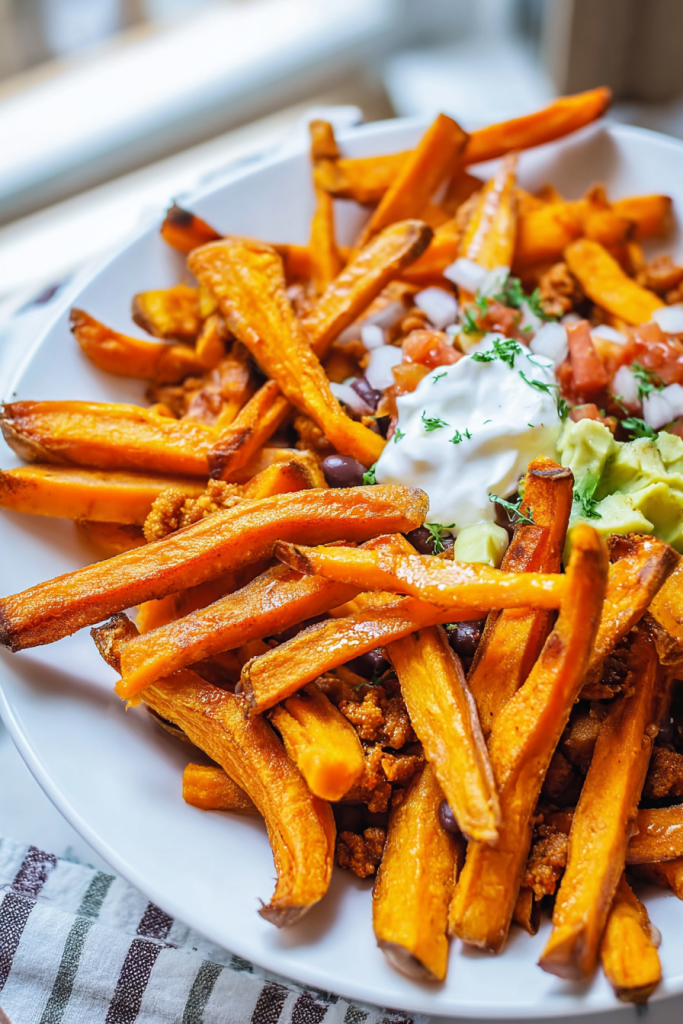 chili sweet potato fries