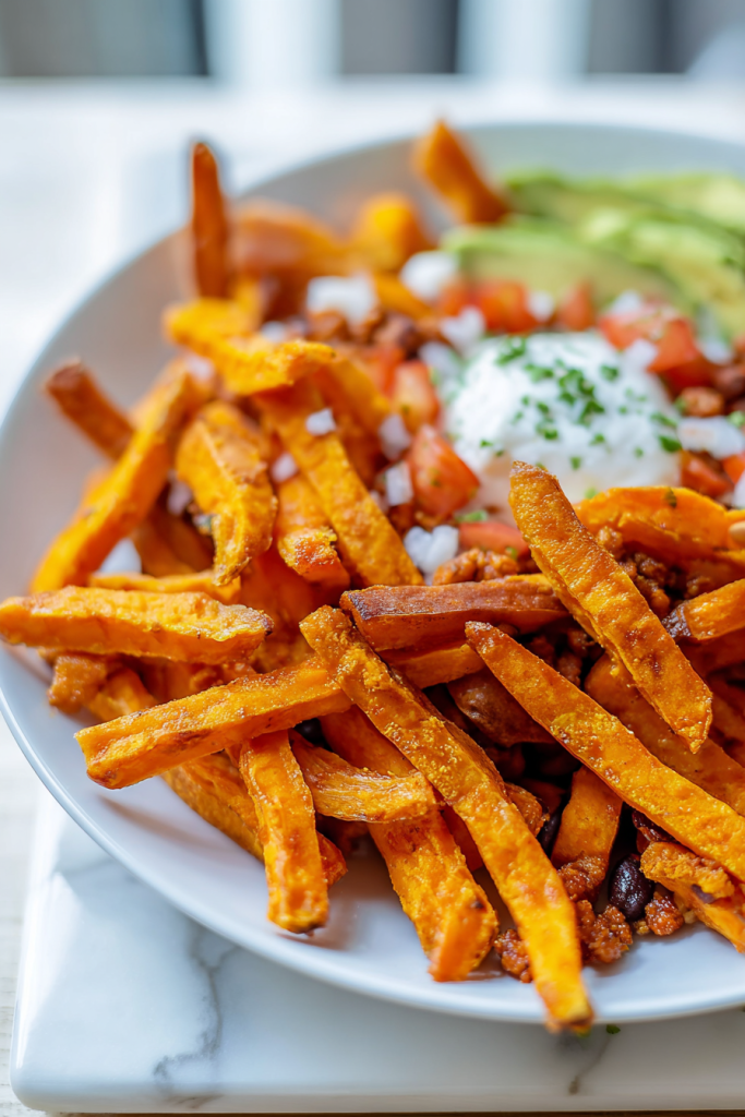 chili sweet potato fries
