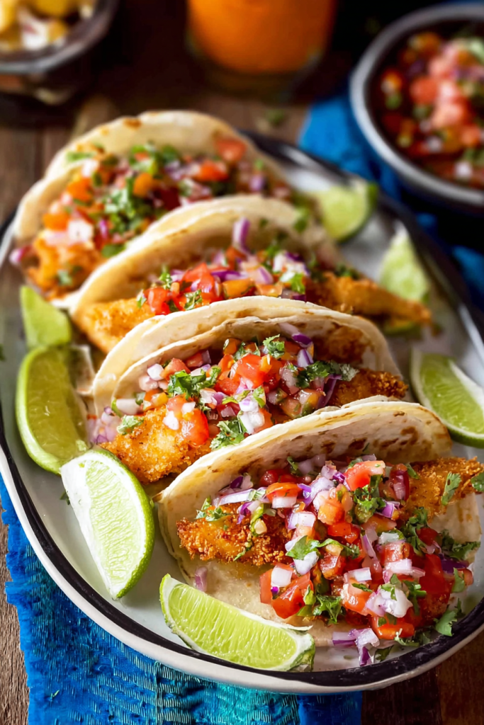crispy fish tacos
