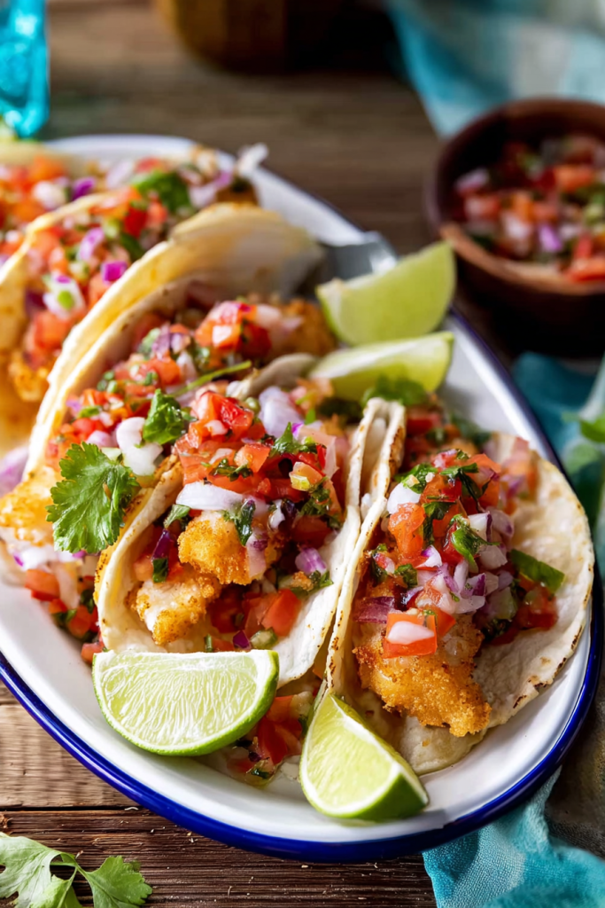 crispy fish tacos