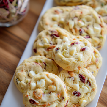 white chocolate cranberry cookies