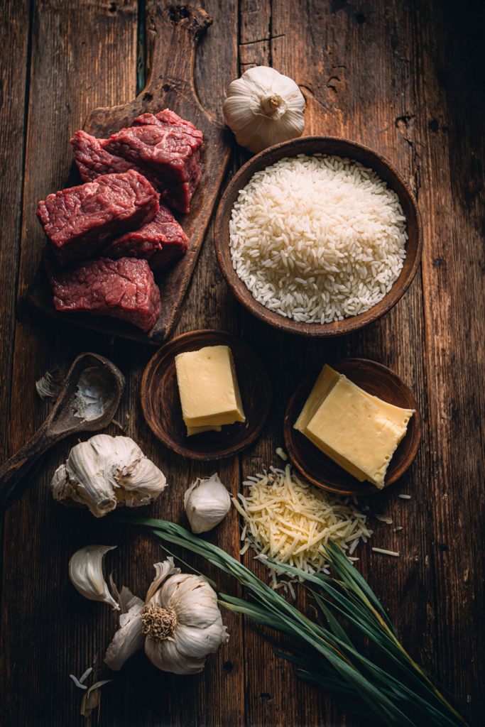 garlic butter beef rice