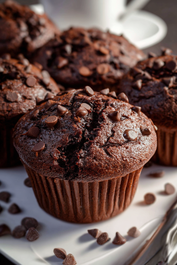 double chocolate muffins