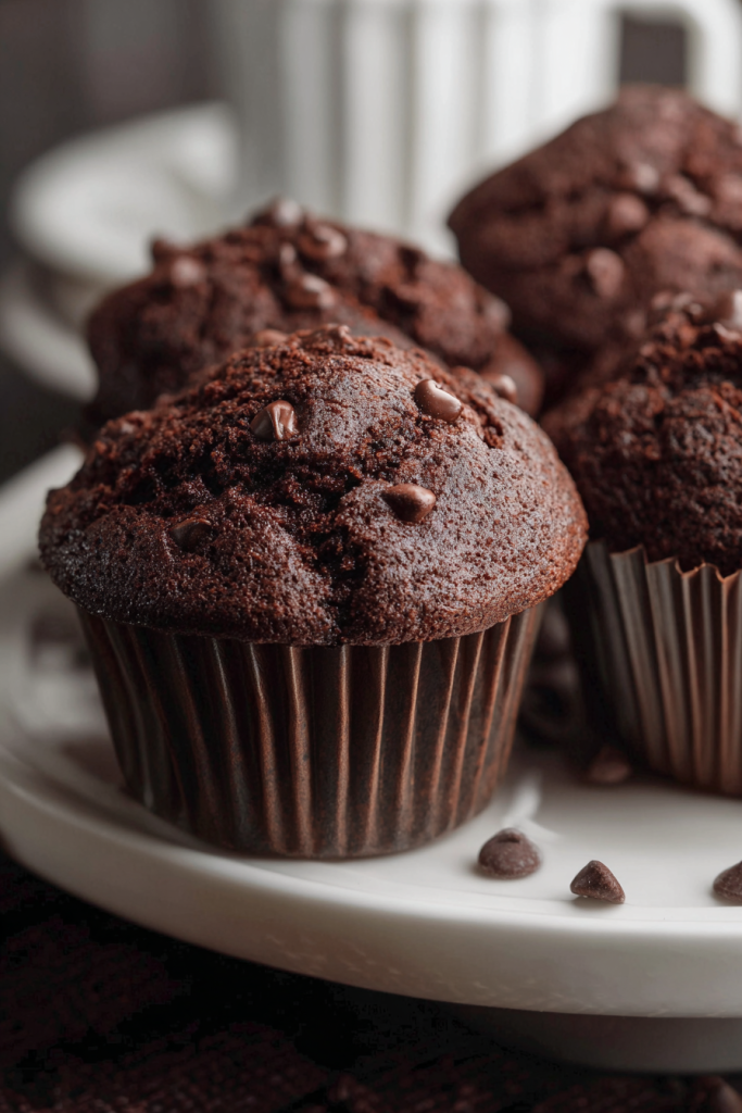 double chocolate muffins