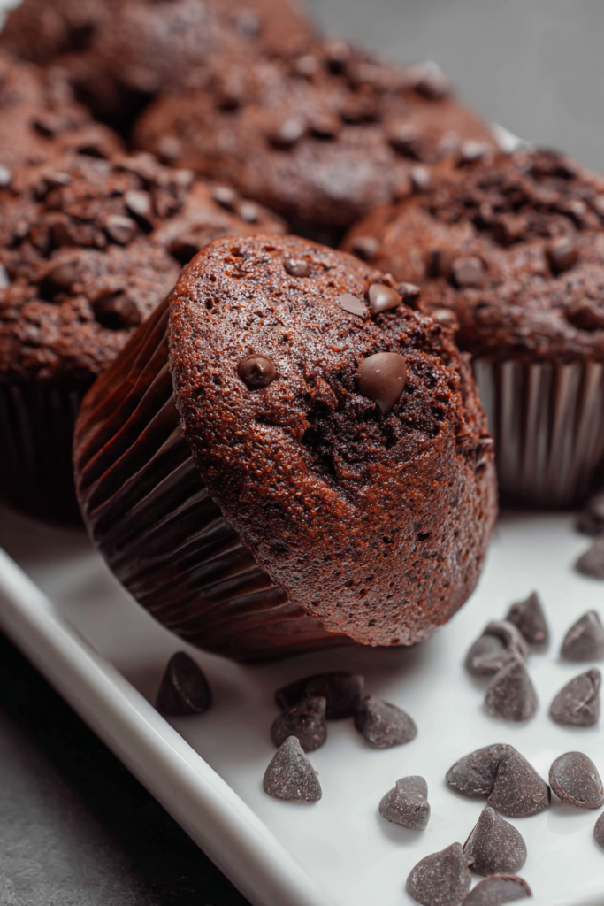 double chocolate muffins