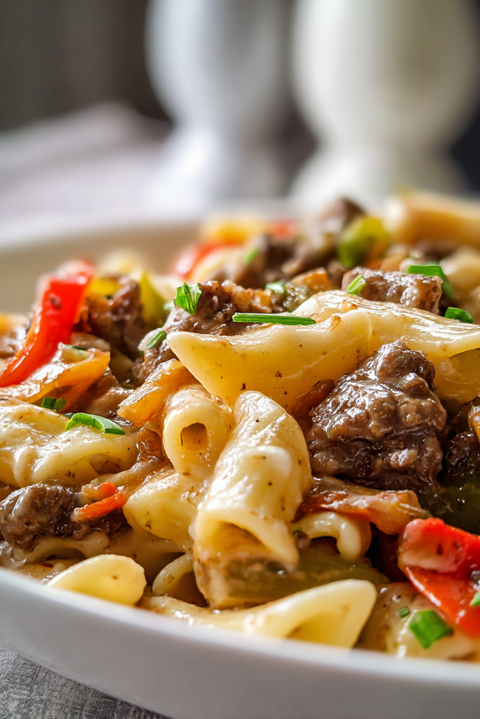 Philly Cheesesteak Pasta