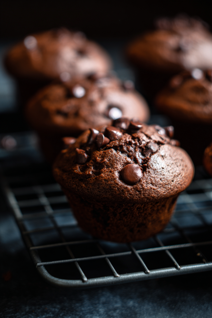 double chocolate muffins