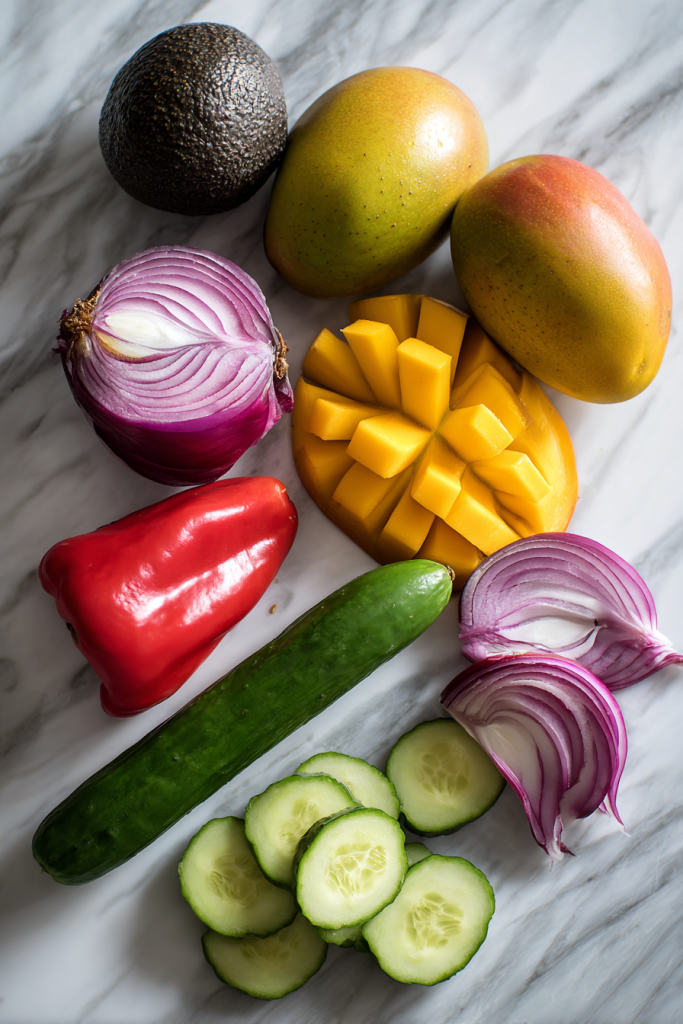 fresh mango salad