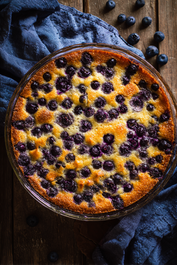 crustless blueberry pie