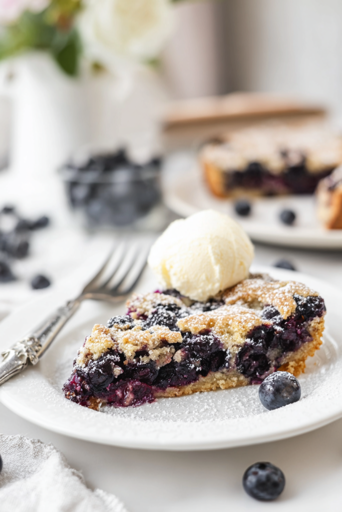 crustless blueberry pie
