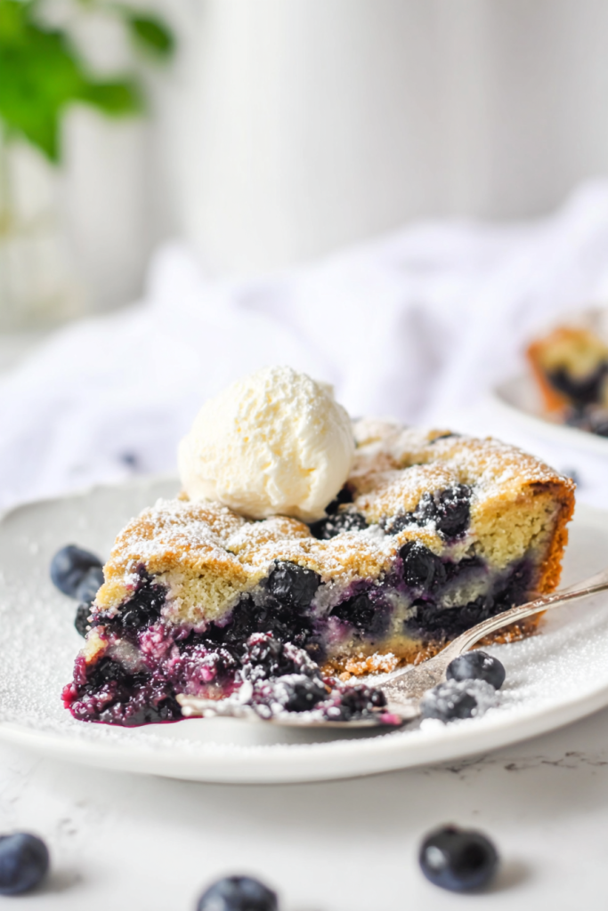 crustless blueberry pie