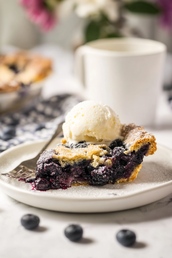 crustless blueberry pie
