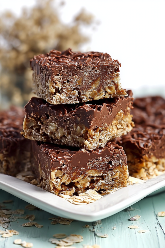 no bake chocolate oatmeal bars