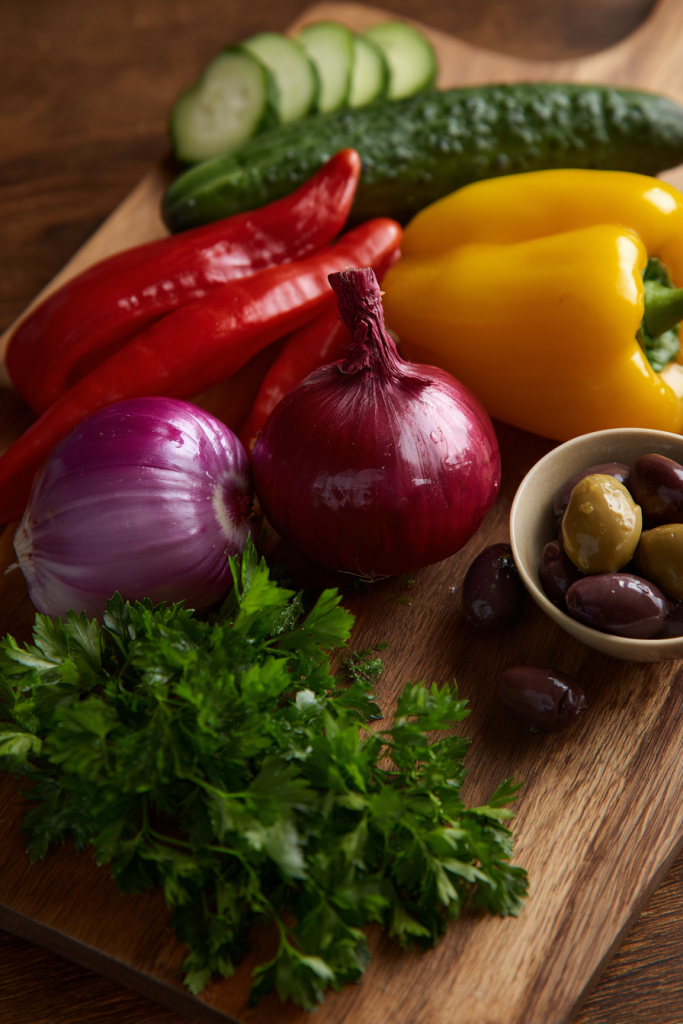 Mediterranean dense bean salad