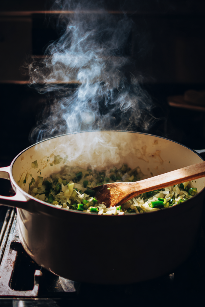 creamy poblano soup