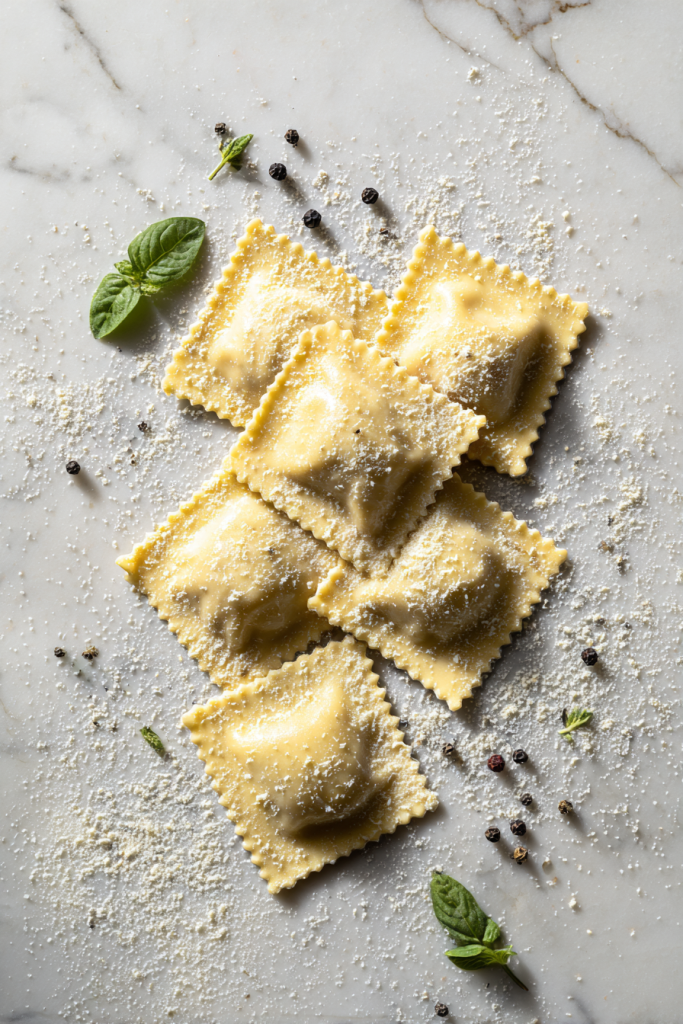 Ravioli Carbonara