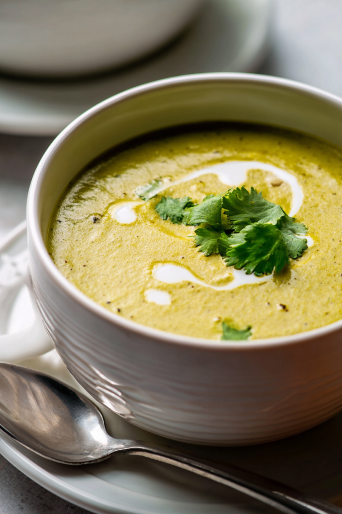 creamy poblano soup