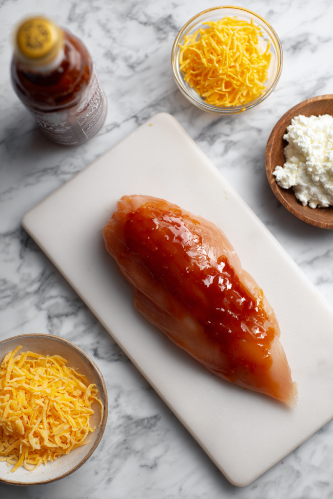 BBQ Chicken Cottage Cheese Bowl