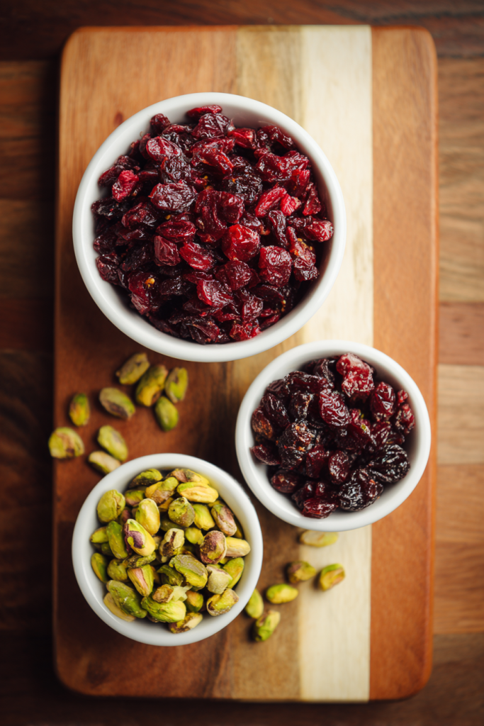 Cranberry Pistachio Shortbread Cookies