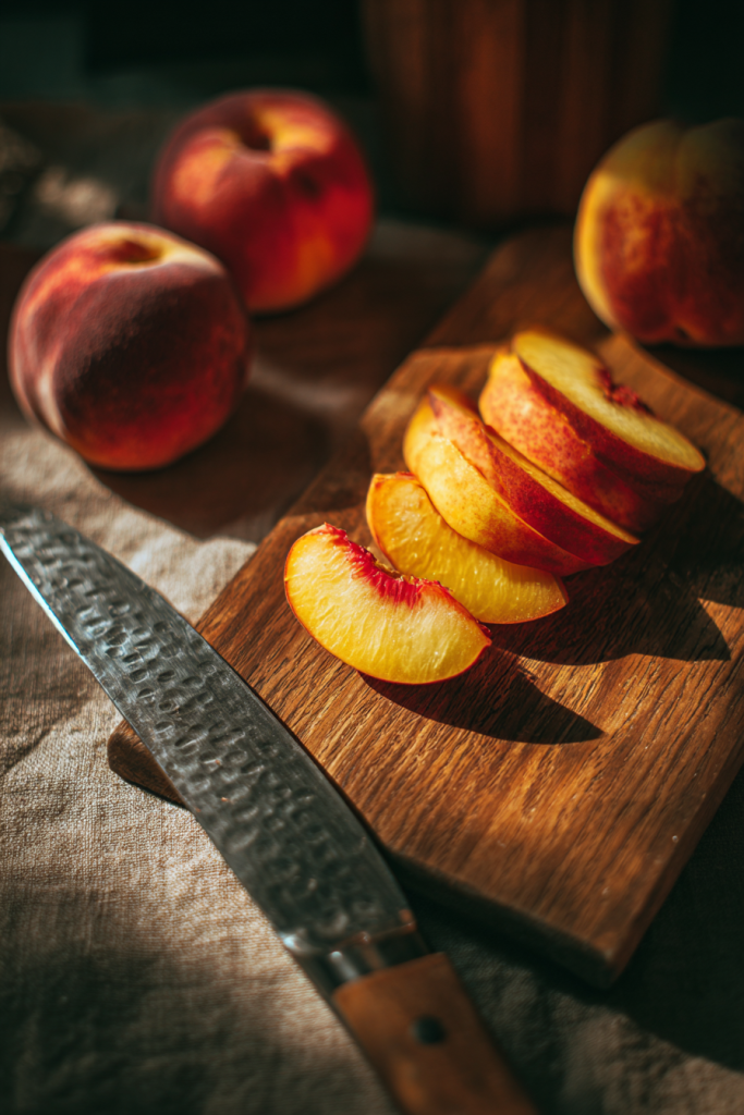peach goat cheese salad