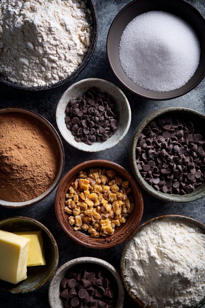 Toffee Chocolate Chip Shortbread Cookies