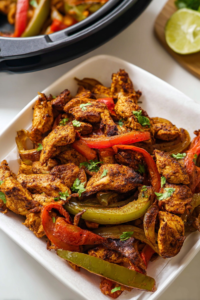 air fryer chicken fajitas