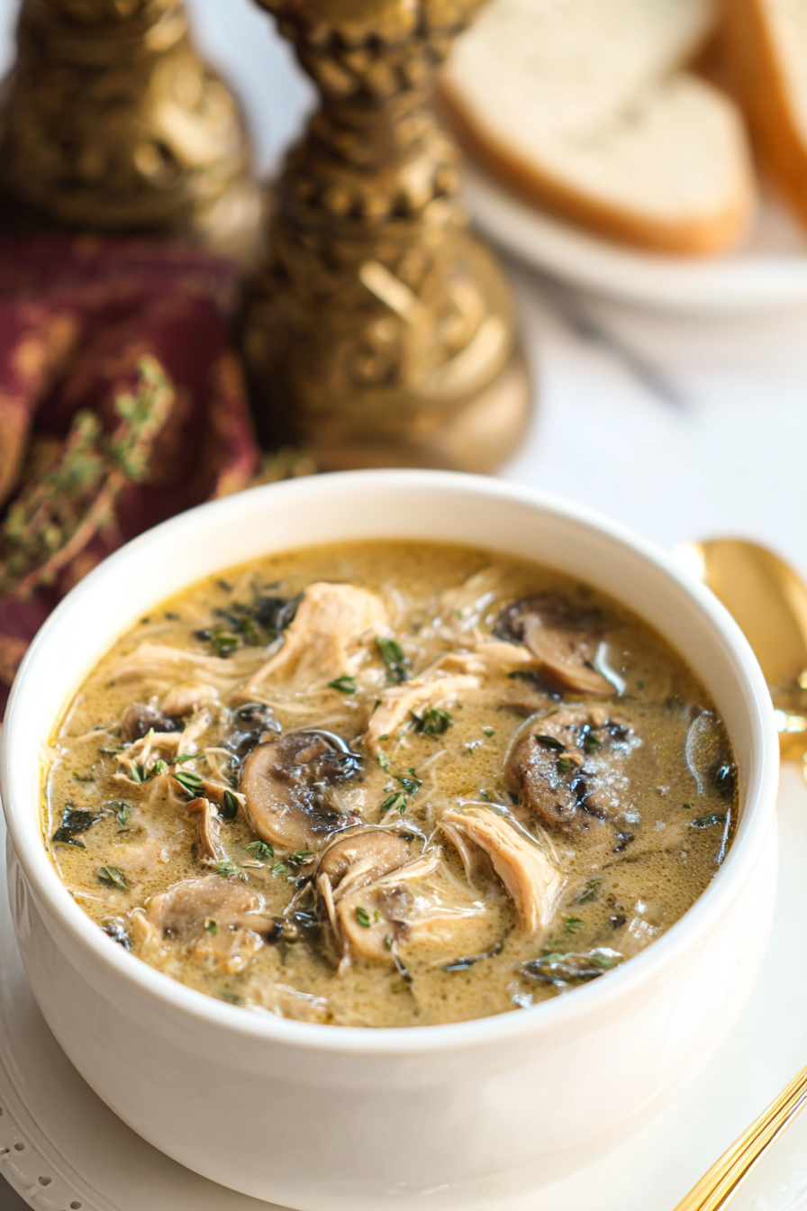 rotisserie chicken mushroom soup