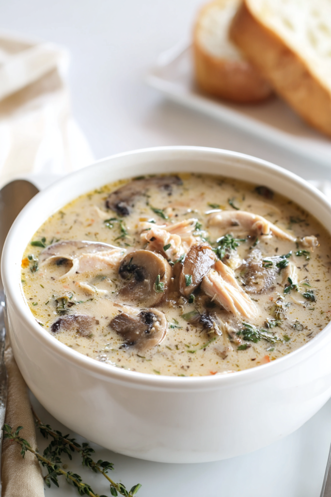 rotisserie chicken mushroom soup