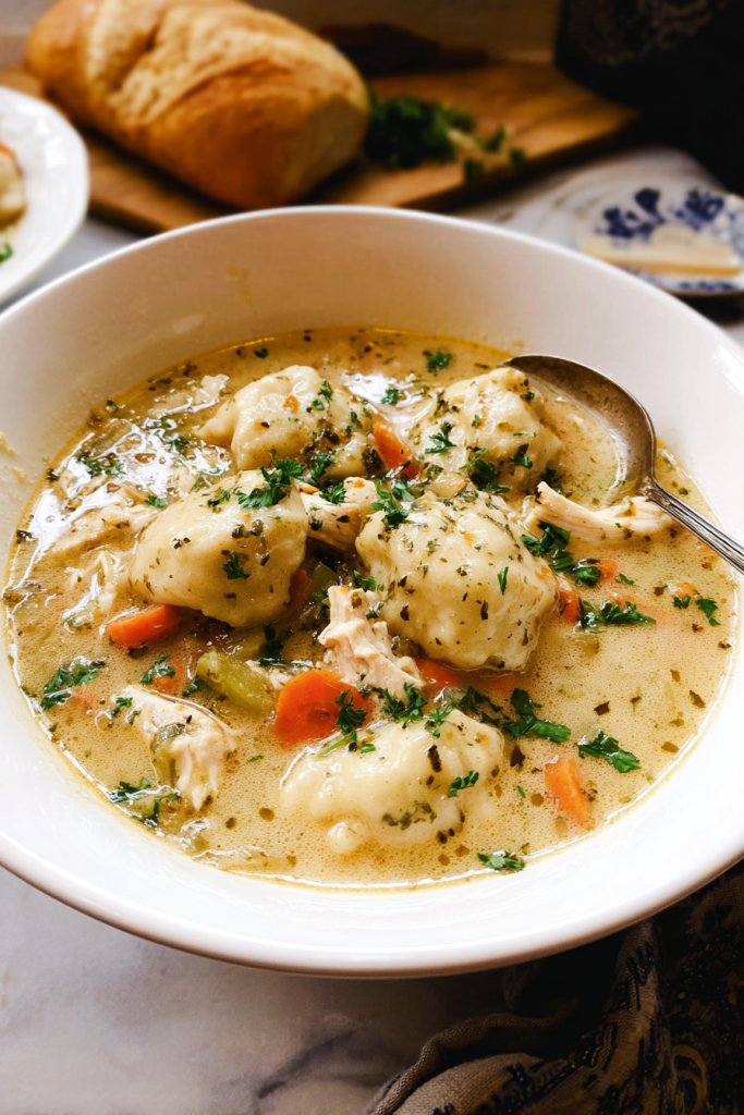 chicken dumpling soup