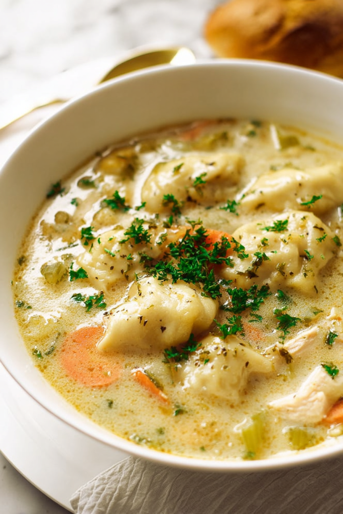 chicken dumpling soup