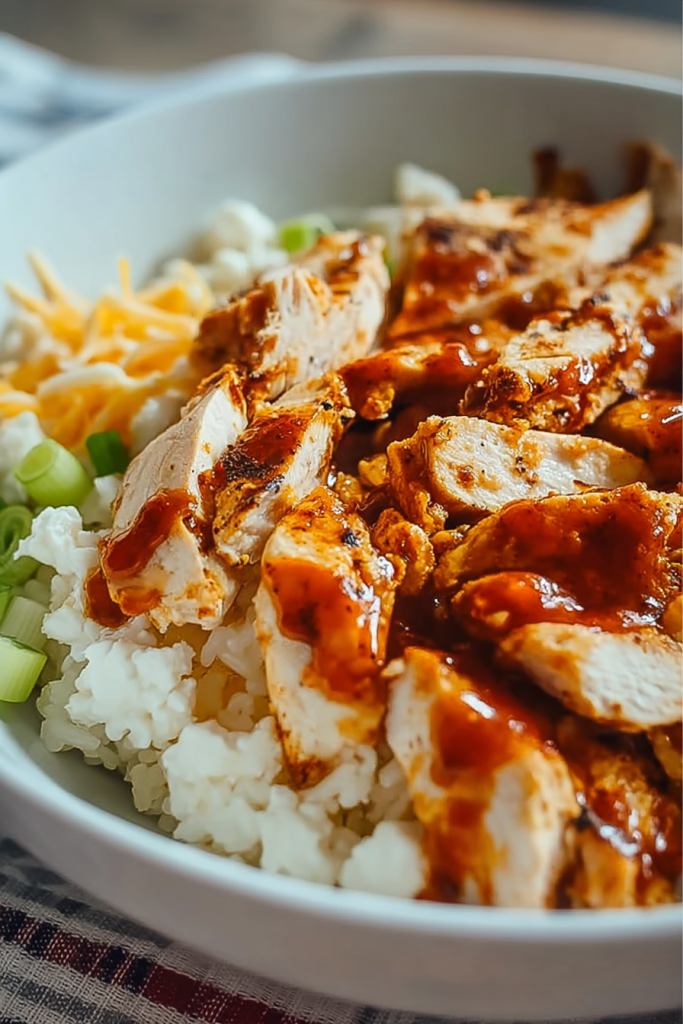 BBQ Chicken Cottage Cheese Bowl