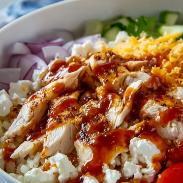 BBQ Chicken Cottage Cheese Bowl