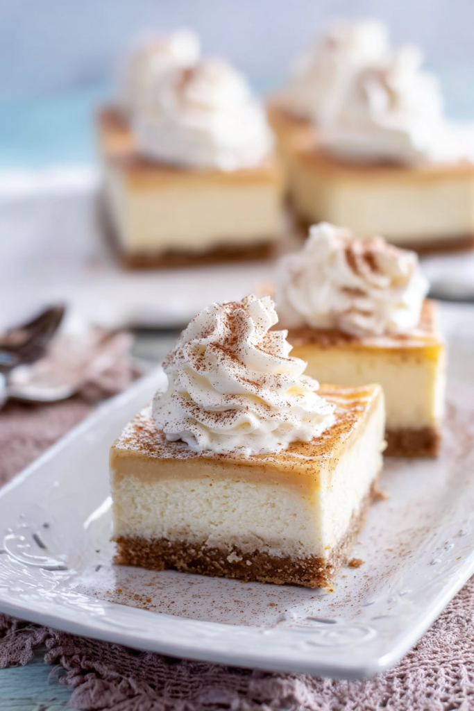 chai cheesecake bars