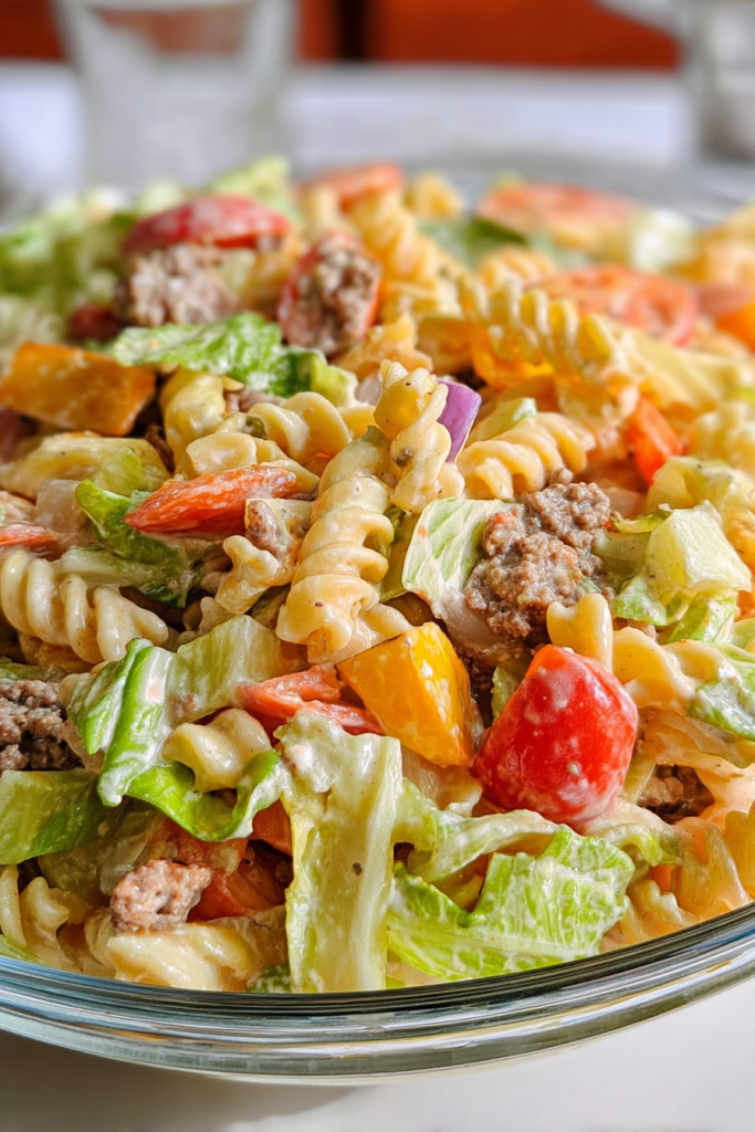 big mac pasta salad