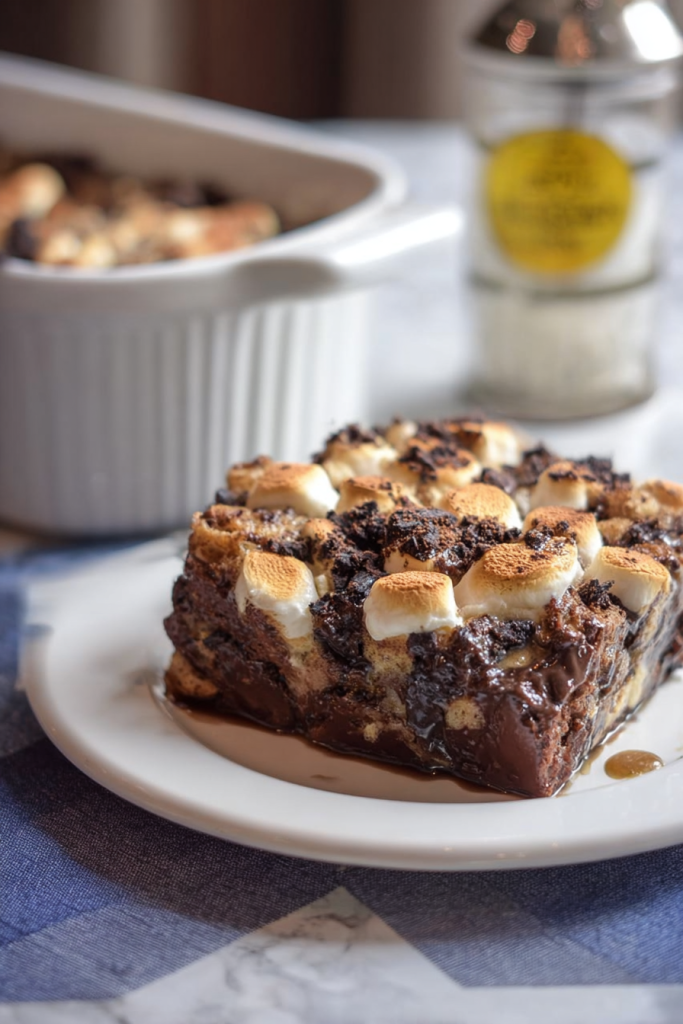 hot chocolate bread pudding
