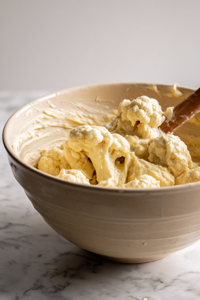 crispy honey ginger cauliflower bites