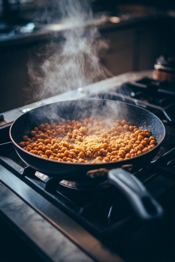 sesame ginger chickpeas