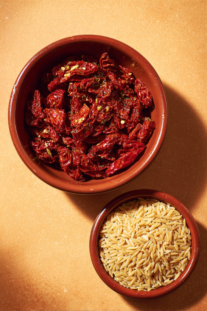 creamy sun-dried tomato chicken orzo