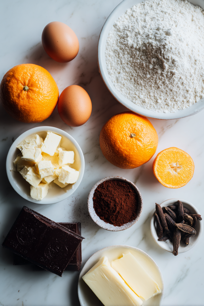 orange cardamom layer cake