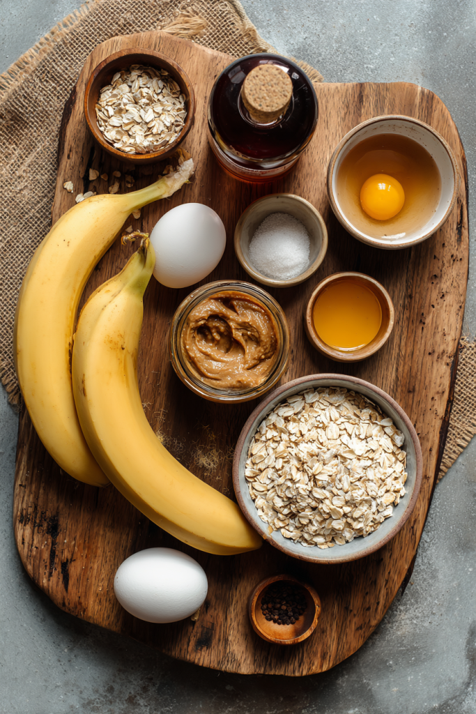 almond butter banana oatmeal cups