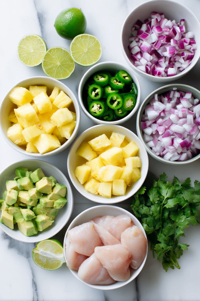 pineapple chicken and rice