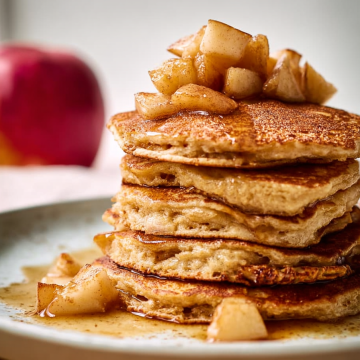 Easy Apple Pancakes with Caramelized Apple Topping