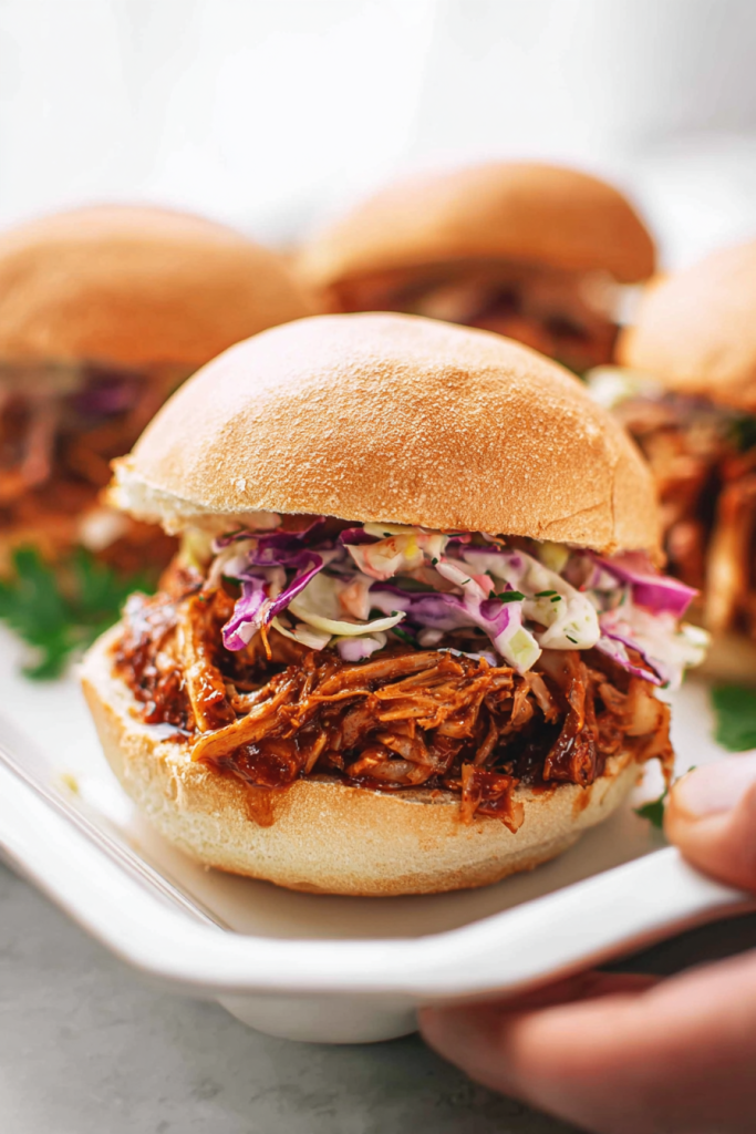 BBQ jackfruit sandwiches
