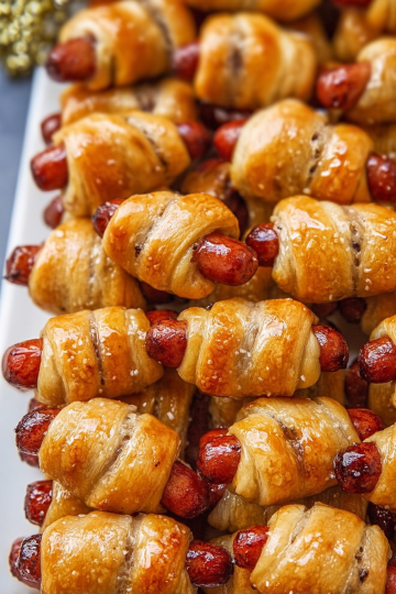 Pigs in a Blanket with Brown Sugar Glaze