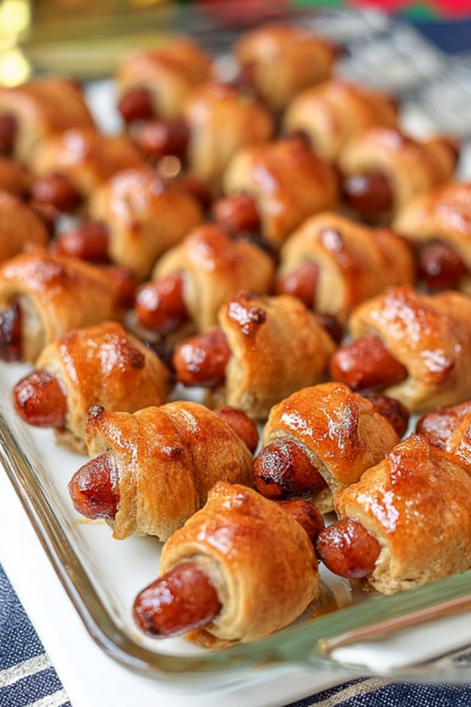 Pigs in a Blanket with Brown Sugar Glaze