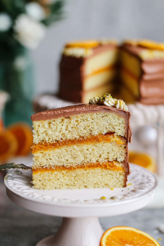 orange cardamom layer cake