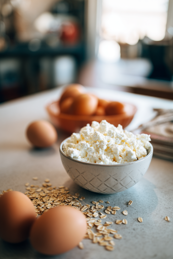3-ingredient cottage cheese pancakes
