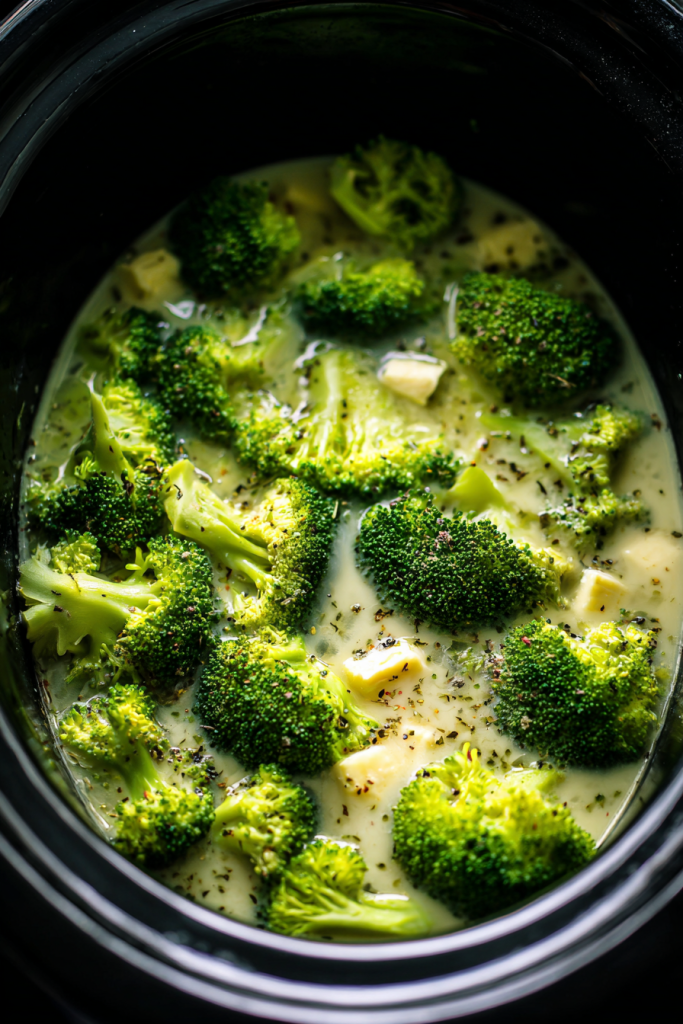 Crock Pot Broccoli Cheddar Soup