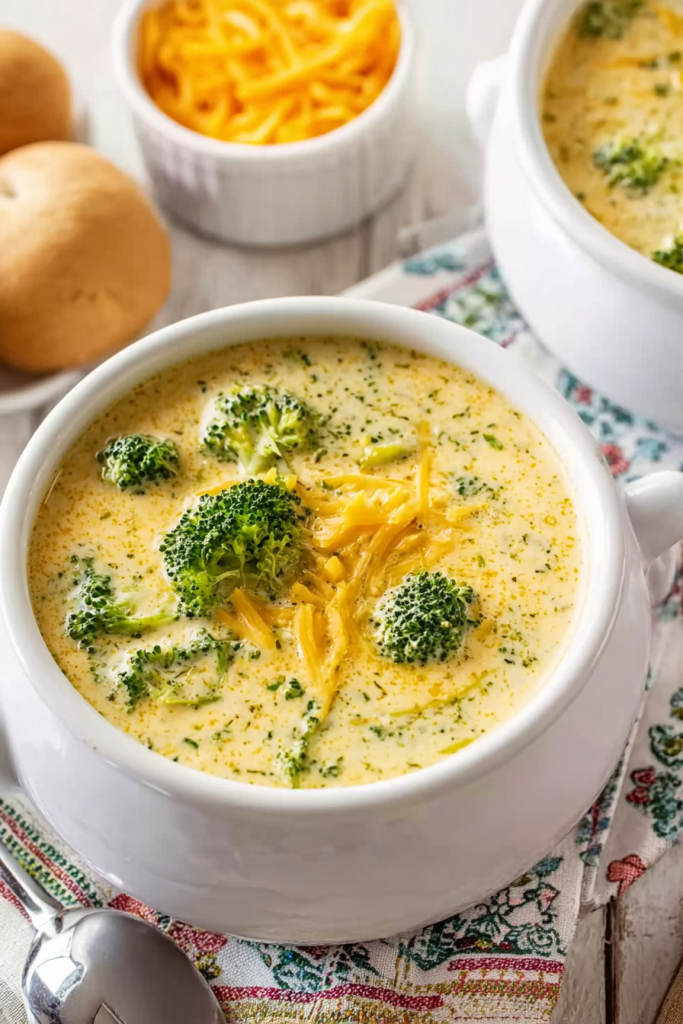 Crock Pot Broccoli Cheddar Soup
